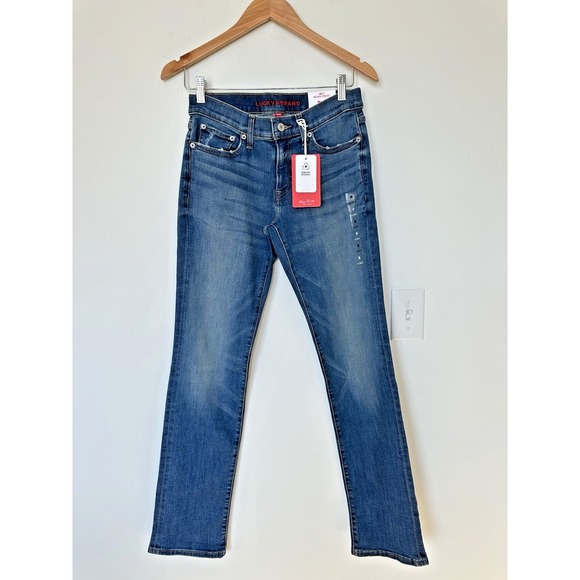 Lucky Brand Denim - Lucky Brand Sweet Jeans Womens 6/28 Blue Denim Medium Wash Mid Rise Straight Leg